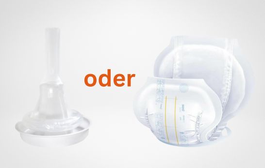 Urinalkondome oder Vorlagen